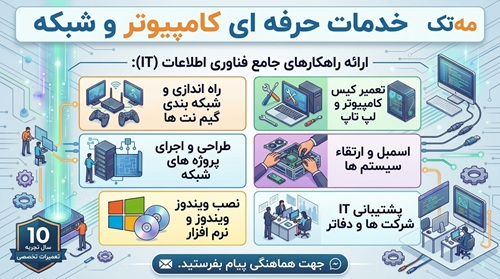 خدمات تخصصی کامپیوتر و شبکه — مه تک